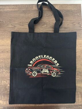 Luke Combs Bootleggers Black Canvas Tote Bag
